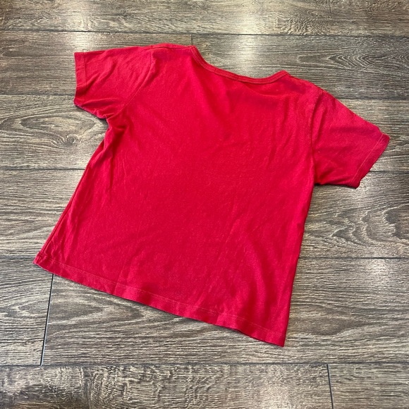Brandy Melville Red Short Sleeve T-Shirt - Picture 2 of 3